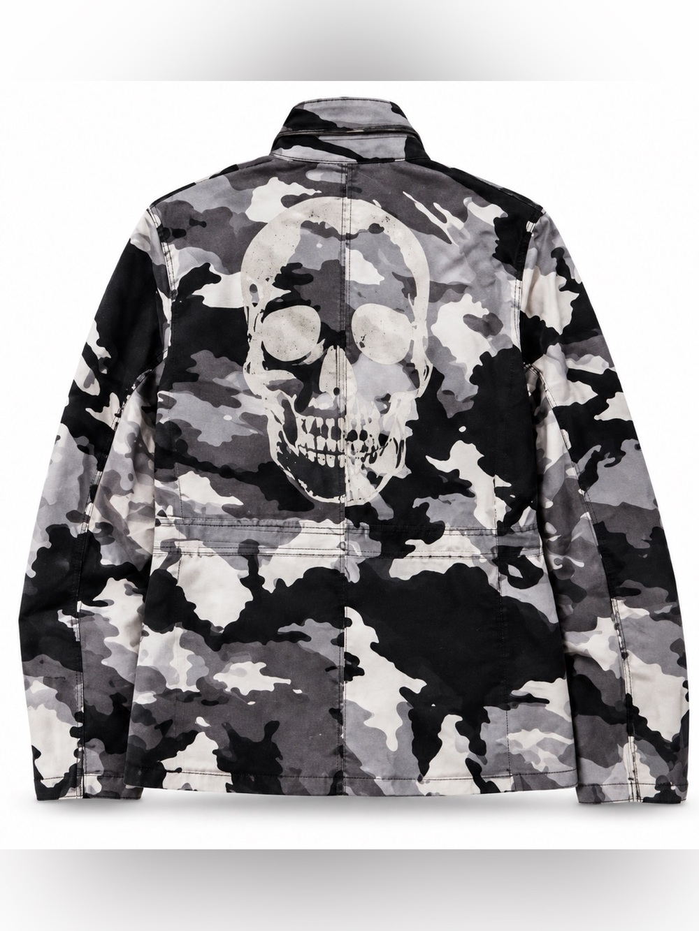NWT Zadig & Voltaire Kola Camo Skull Utility Jacket L